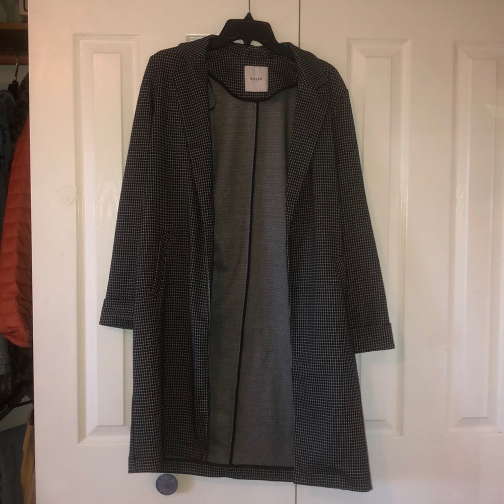 Houndstooth Trench Coat